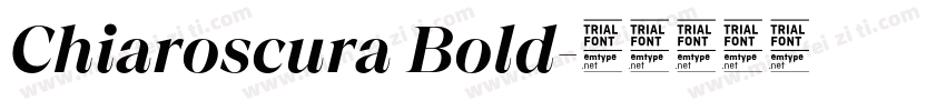 Chiaroscura Bold字体转换